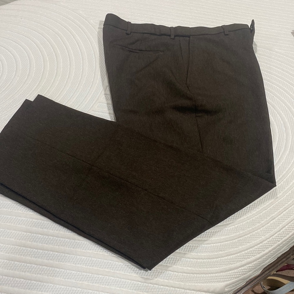 Brown pants, polyester, 34 x 30